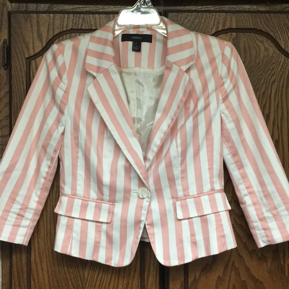 Forever 21 Candy-Striped blazer